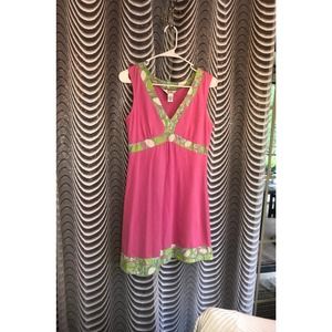 Lilly Pulitzer Tropical pink green dress